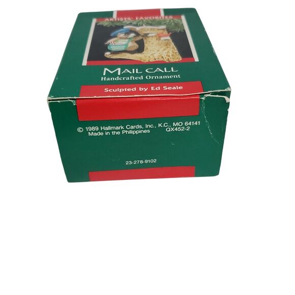 HALLMARK Artists Favorites CHRISTMAS ORNAMENT MAIL CALL POSTAL CARRIER RACCOON - Picture 5 of 12